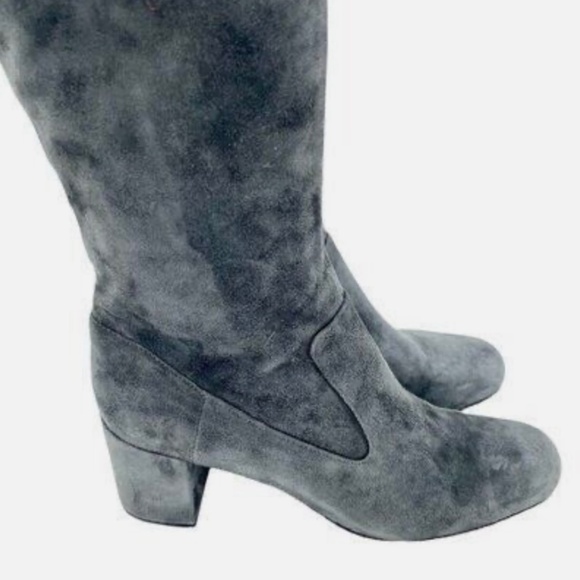 Vince, Blythe grey, Italian suede leather, Knee high Boots size Euro 38 (fit 7-8 - Picture 8 of 10